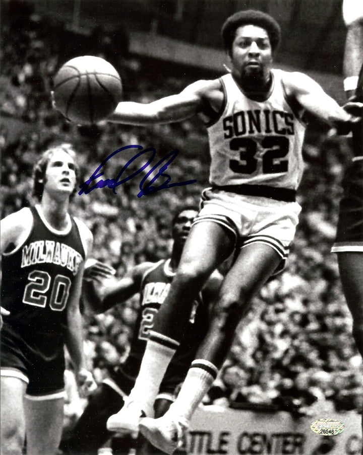 Downtown Fred Brown Signed Framed 8x10 Photo Seattle Supersonics MCS Holo