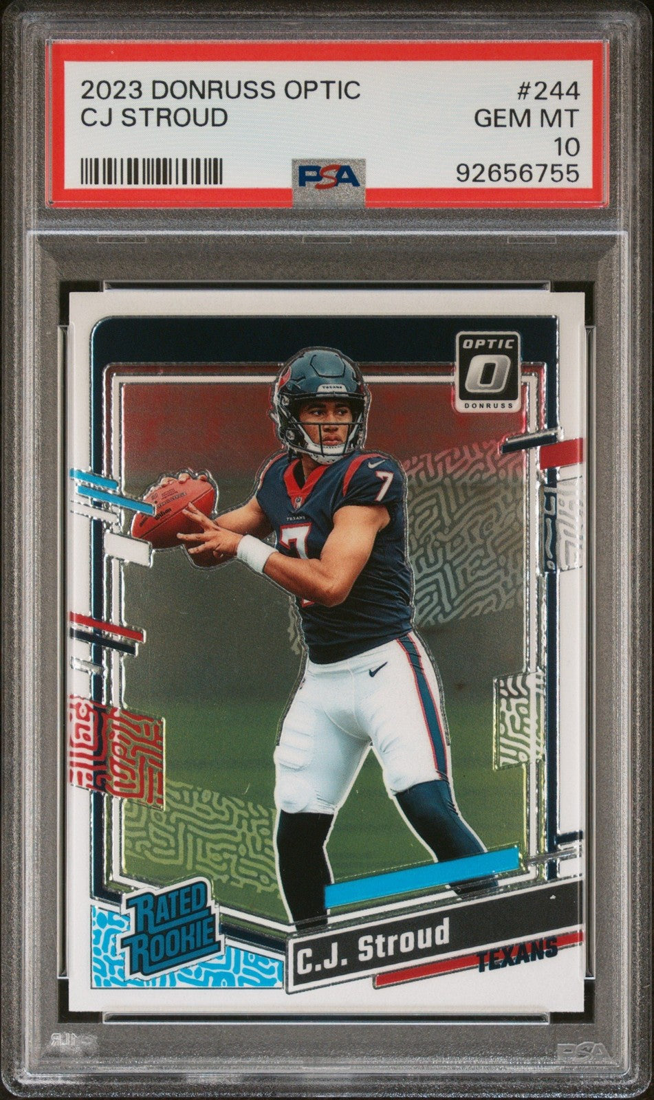Graded 2023 Panini Donruss Optic CJ Stroud #244 Rookie Card PSA 10 Gem