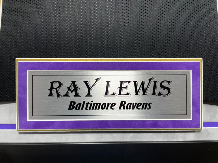 Ray Lewis Autographed Baltimore Ravens Jersey Framed BAS Signed Memorabilia