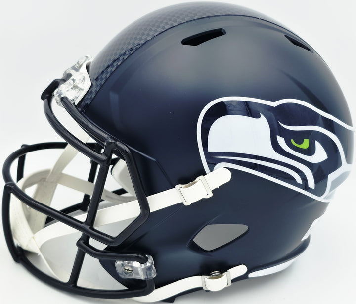 Earl Thomas III Signed Seahawks Blue Full Sz Rep Speed Helmet Beckett Wit