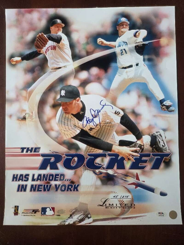 Roger Clemens PSA DNA Signed 16x20 Photo Autograph