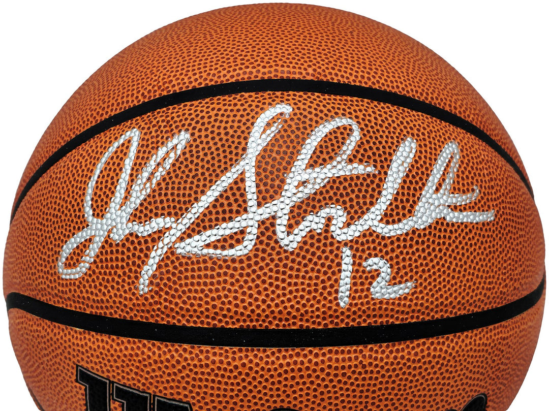 John Stockton Auto Authentic Series Indoor/Outdoor IO Basketball Jazz Beckett