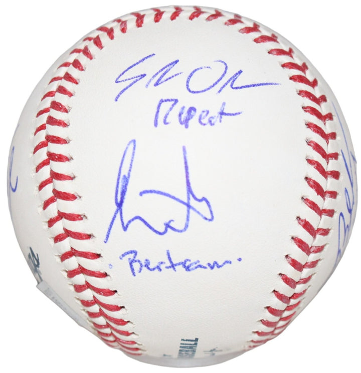 Sandlot Signed OML Baseball Tom Guiry Patrick Renna (HAM) +6 Sigs BAS 40823