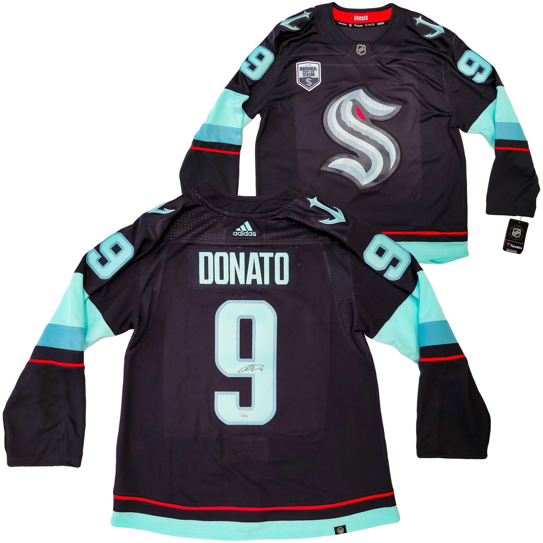 Kraken Ryan Donato Auto Blue Adidas Jersey Size 54augural Season Patch Fanatics