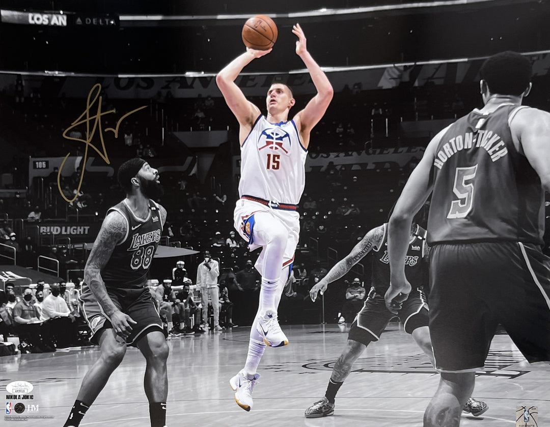 Nikola Jokic Autographed/Signed Denver Nuggets 16x20 Photo JSA 40573