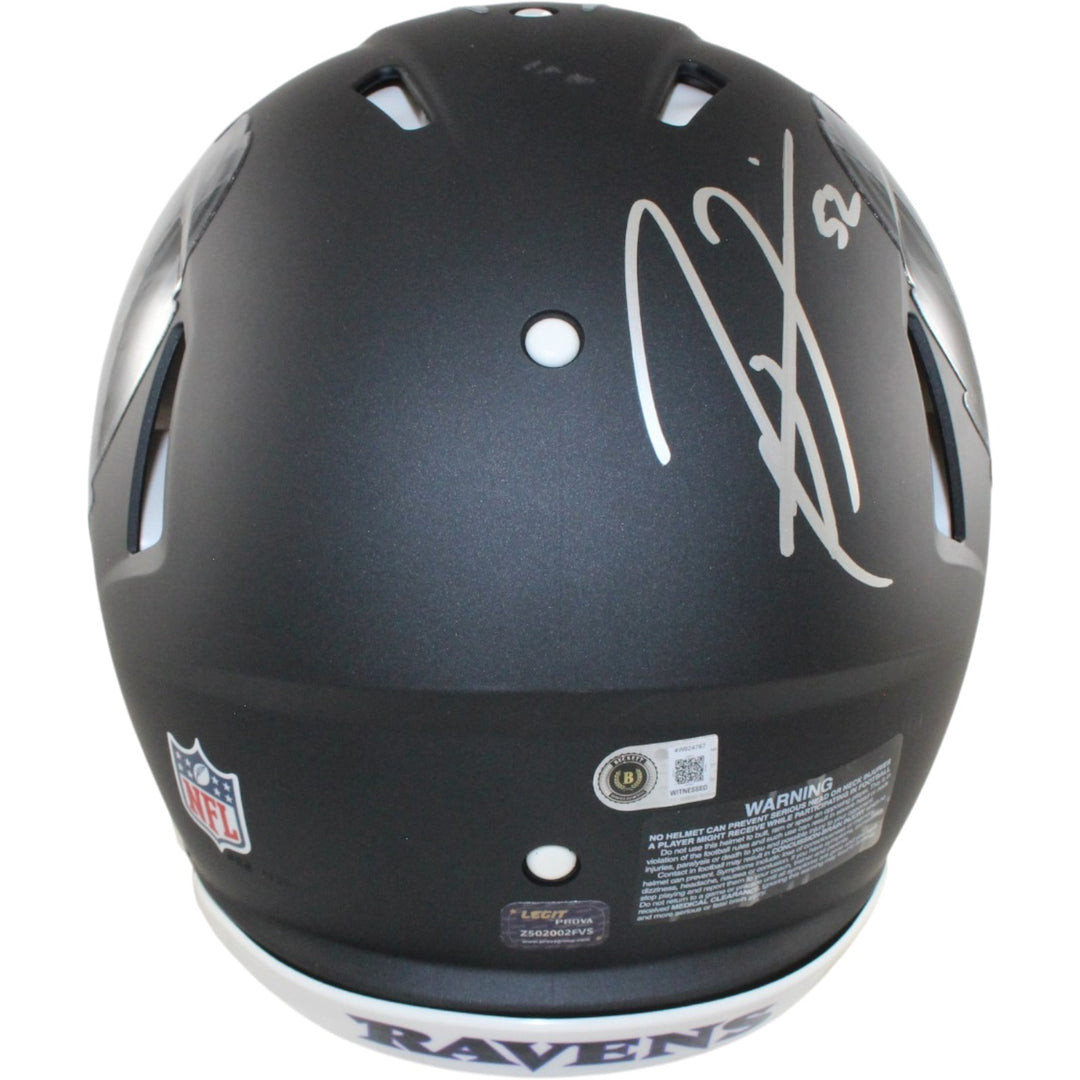 Ray Lewis Signed Baltimore Ravens Authentic 2026 ALT #2 Helmet Beckett WIT 57524