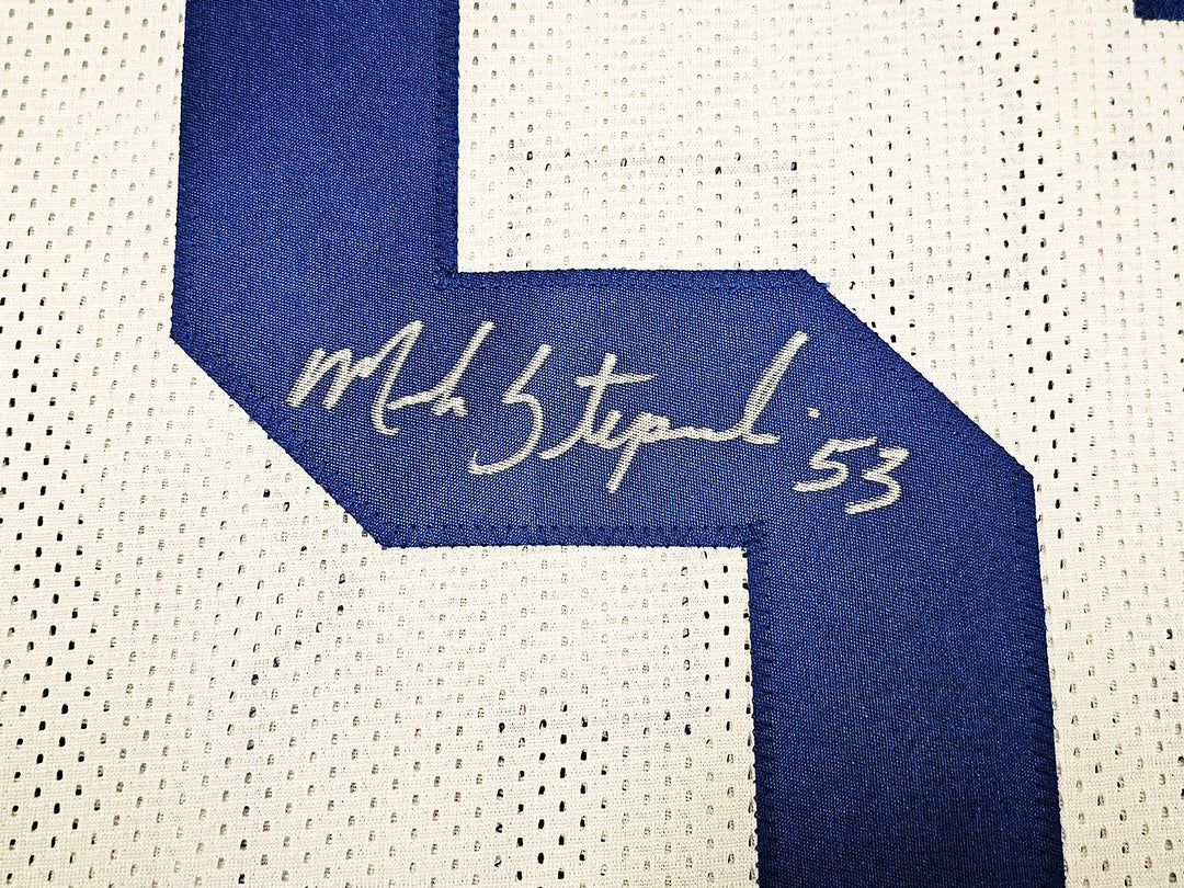 Dallas Cowboys Mark Stepnoski Autographed Signed White Jersey Beckett