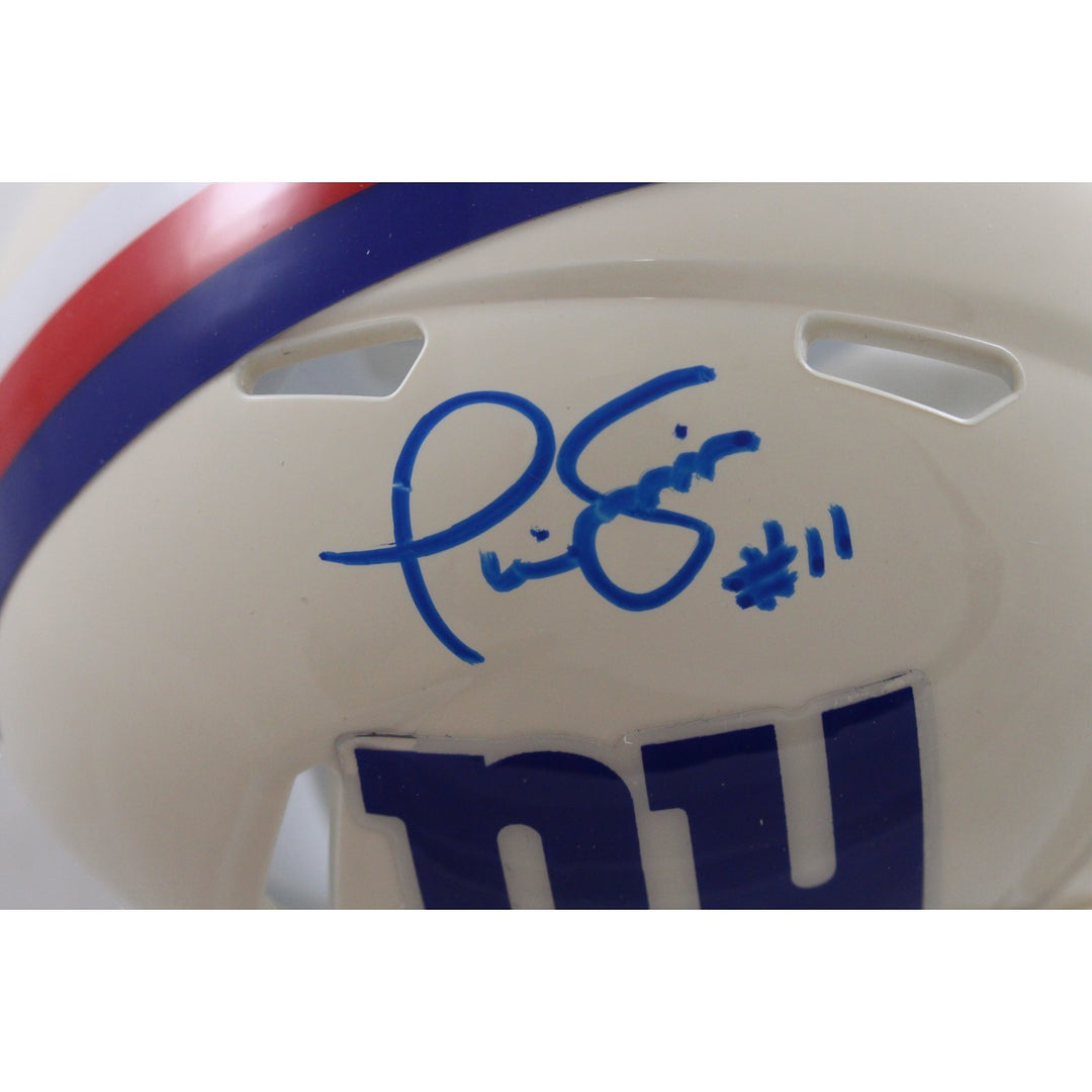 Phil Simms Autographed/Signed New York Giants Retro Mini Helmet JSA 57164