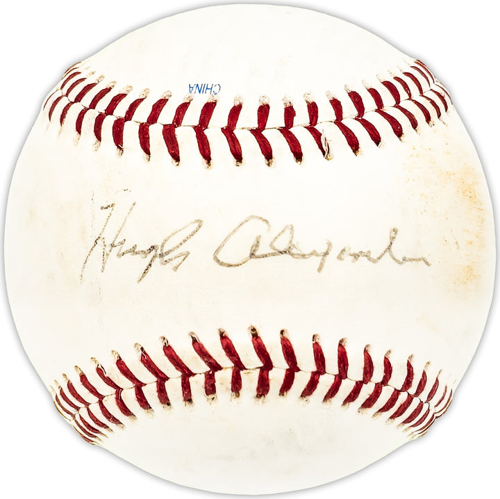 Hugh Alexander Signed Official Rawlings Baseball Cleveland Indians Beckett QR