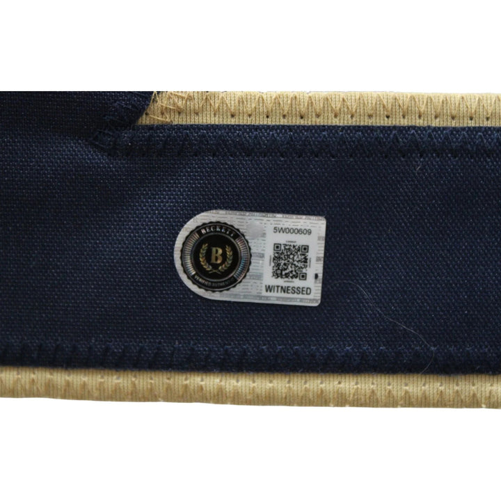 Marshall Faulk Autographed/Signed Pro Style XL Jersey White Beckett WIT 58501