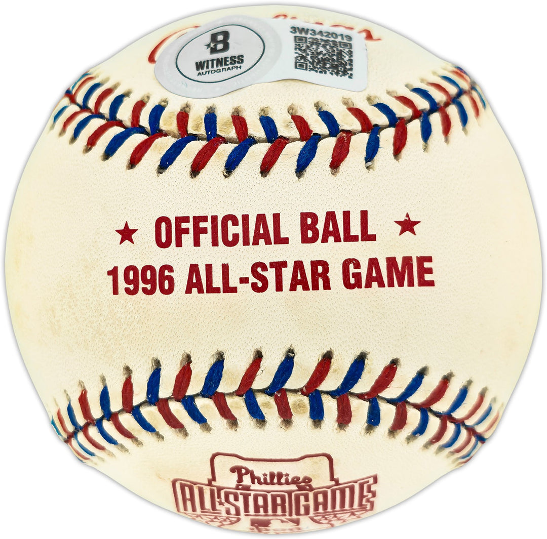 Ken Griffey Jr. Auto 1996 All Star Game Logo Baseball Mariners Beckett 3W342019