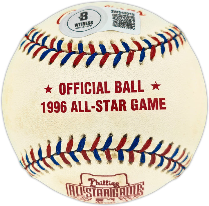 Ken Griffey Jr. Auto 1996 All Star Game Logo Baseball Mariners Beckett 3W342019
