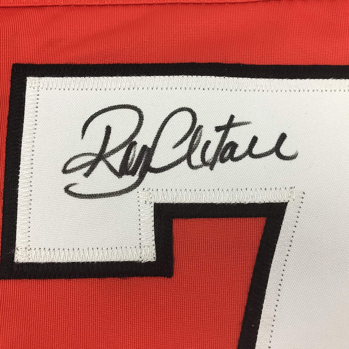 Autographed/Signed RON HEXTALL Philadelphia Orange Jersey JSA COA Auto