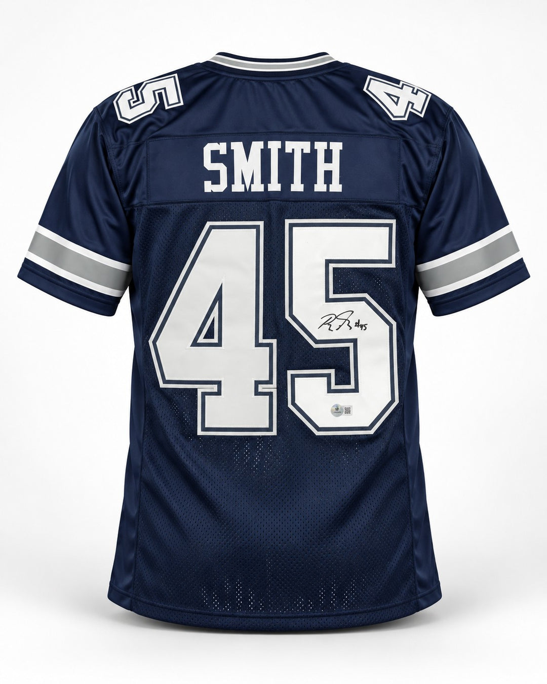 Rod Smith Signed Dallas Cowboys Blue Jersey Beckett BAS QR