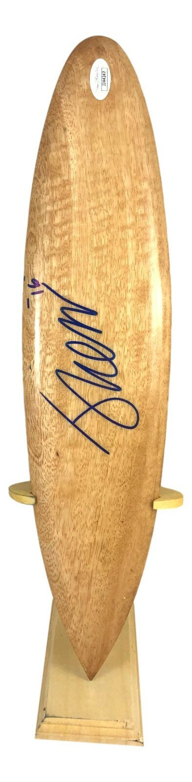 Josh Kerr Hand Signed Wooden Mini Surf Board W/Stand JSA COA Autographed Surfer