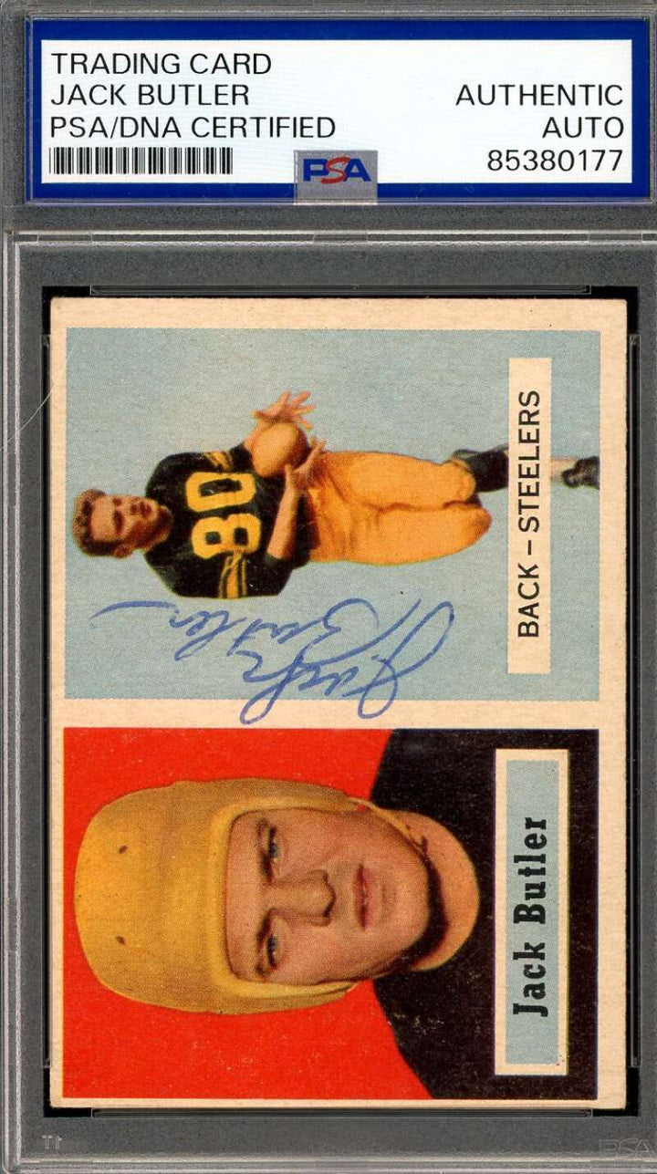 Jack Butler PSA DNA Vintage Signed Rare 1957 Topps Rookie Autograph