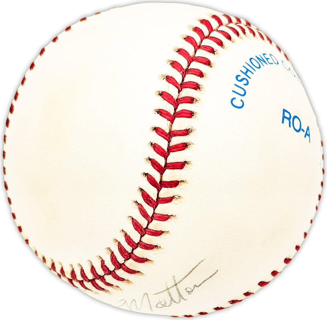 Curt Motton Autographed Signed AL Baseball Baltimore Orioles Beckett QR #BM25091