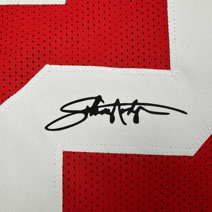 Facsimile Autographed Johnny Rodgers Nebraska Red Reprint Jersey Size Men's XL