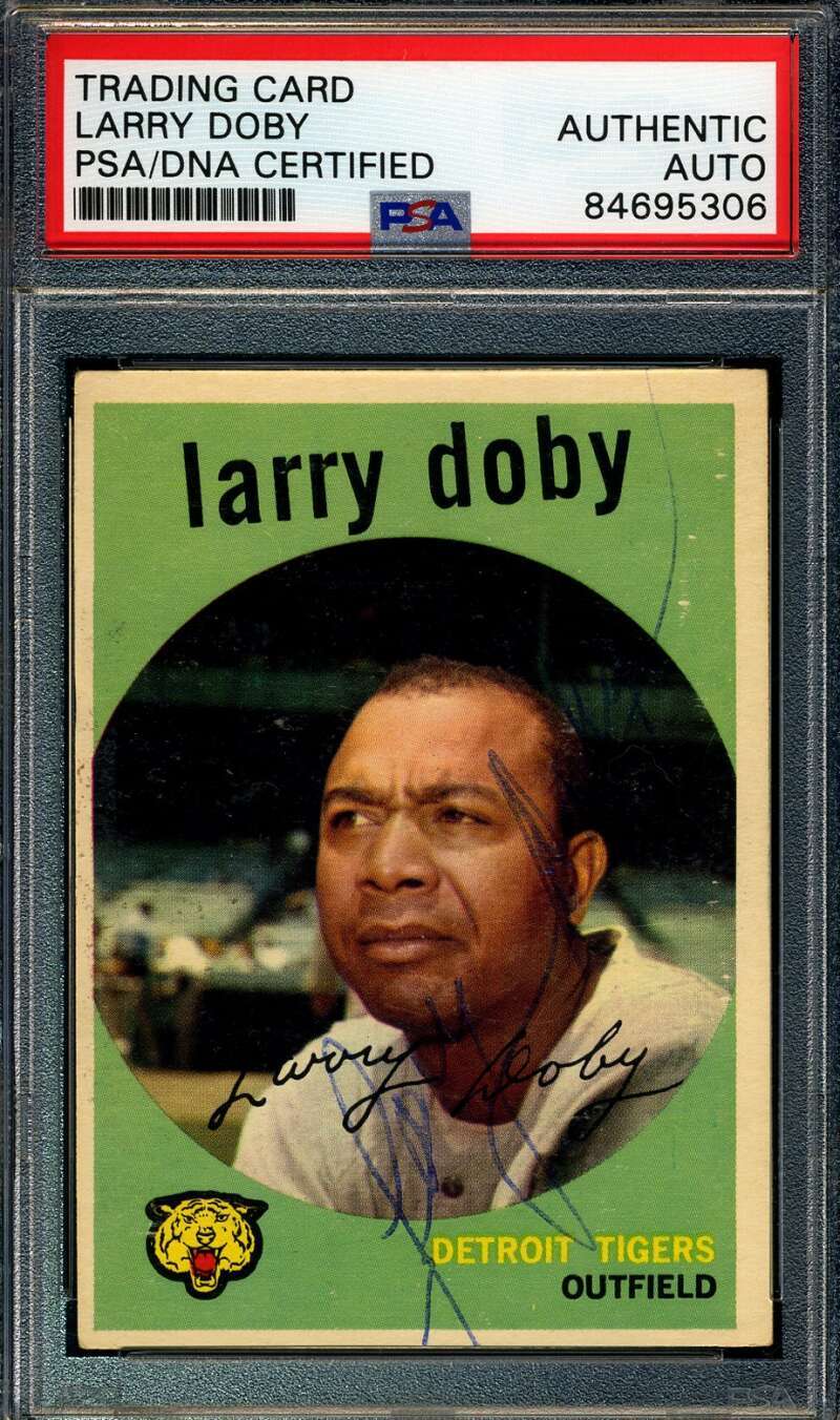 Larry Doby PSA DNA Signed 1959 Topps Autograph