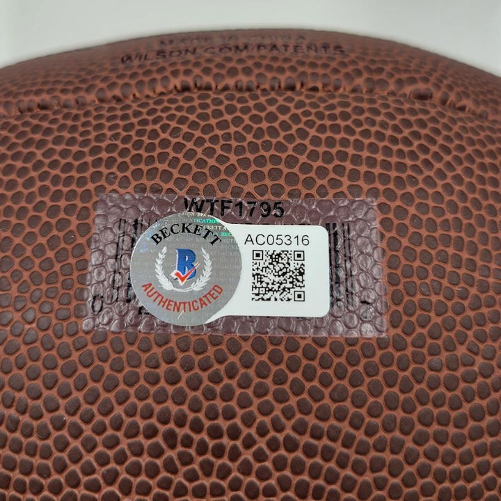 Darren Waller signed Wilson NFL Football NY Giants autograph (A) Beckett BAS