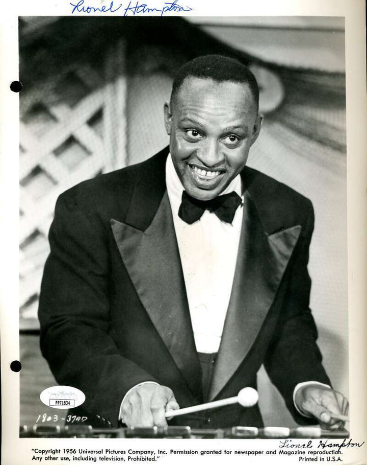 Lionel Hampton JSA Coa Signed 8x10 Photo Autograph