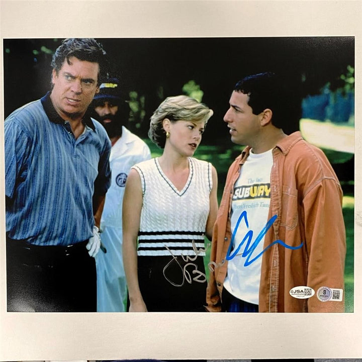 Adam Sandler & Julie Bowen signed Happy Gilmore 11x14 Photo autograph ~ JSA BAS