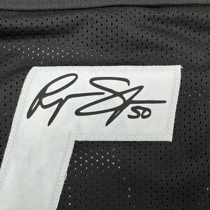 Facsimile Autographed Ryan Shazier Pittsburgh Black Reprint Jersey Size Men's XL