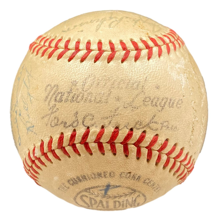 1949 Brooklyn Dodgers (28) Signed NL Baseball Jackie Robinson & More BAS