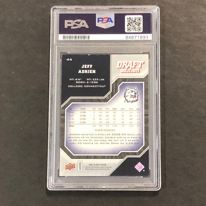 2009-10 Upper Deck Draft Edition #44 Jeff Adrien signed card PSA/DNA Auto RC