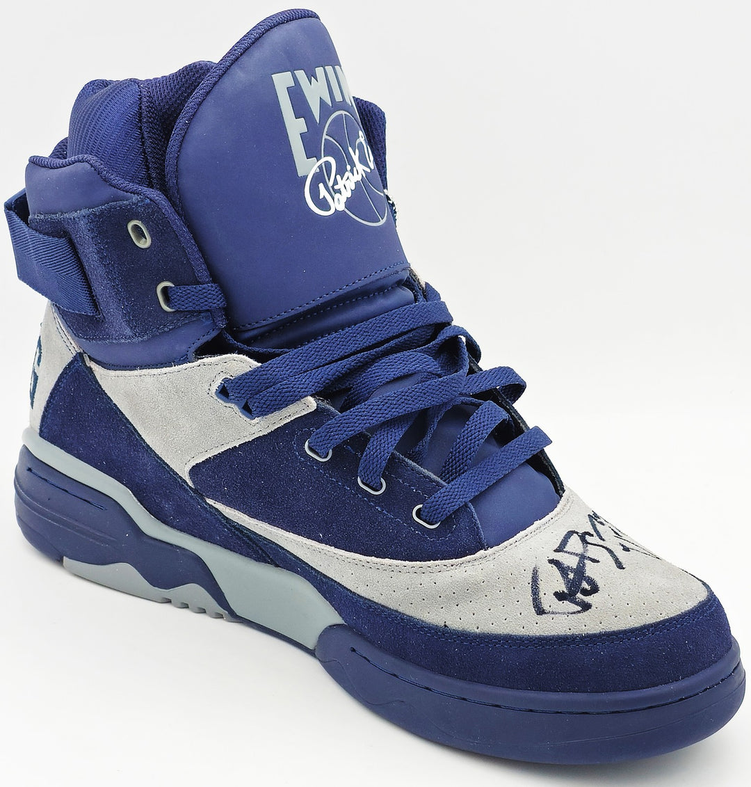 Patrick Ewing Auto Navy Athletics 33 HI OG Shoe Georgetown Size 14 W/ Box