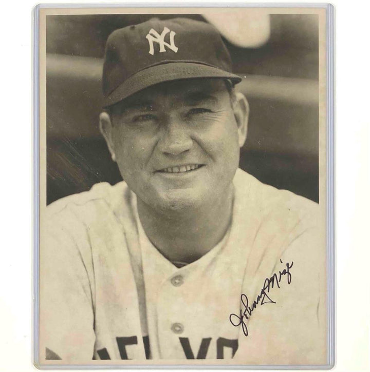 HOF Johnny Mize autograph New York Yankees signed vintage 8x10 photo JSA COA