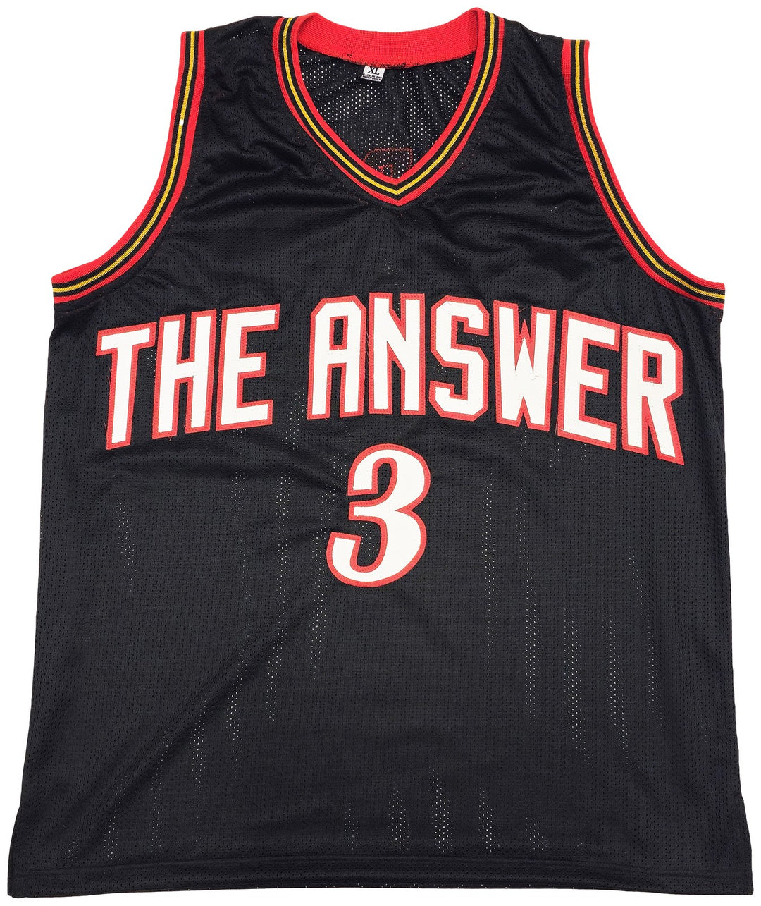 Philadelphia 76ers Allen Iverson Autographed Signed Black Jersey Beckett Wit