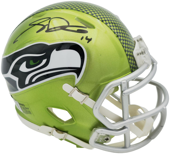 Sam Darnold Signed Seahawks Flash Green Speed Mini Helmet Beckett Witness