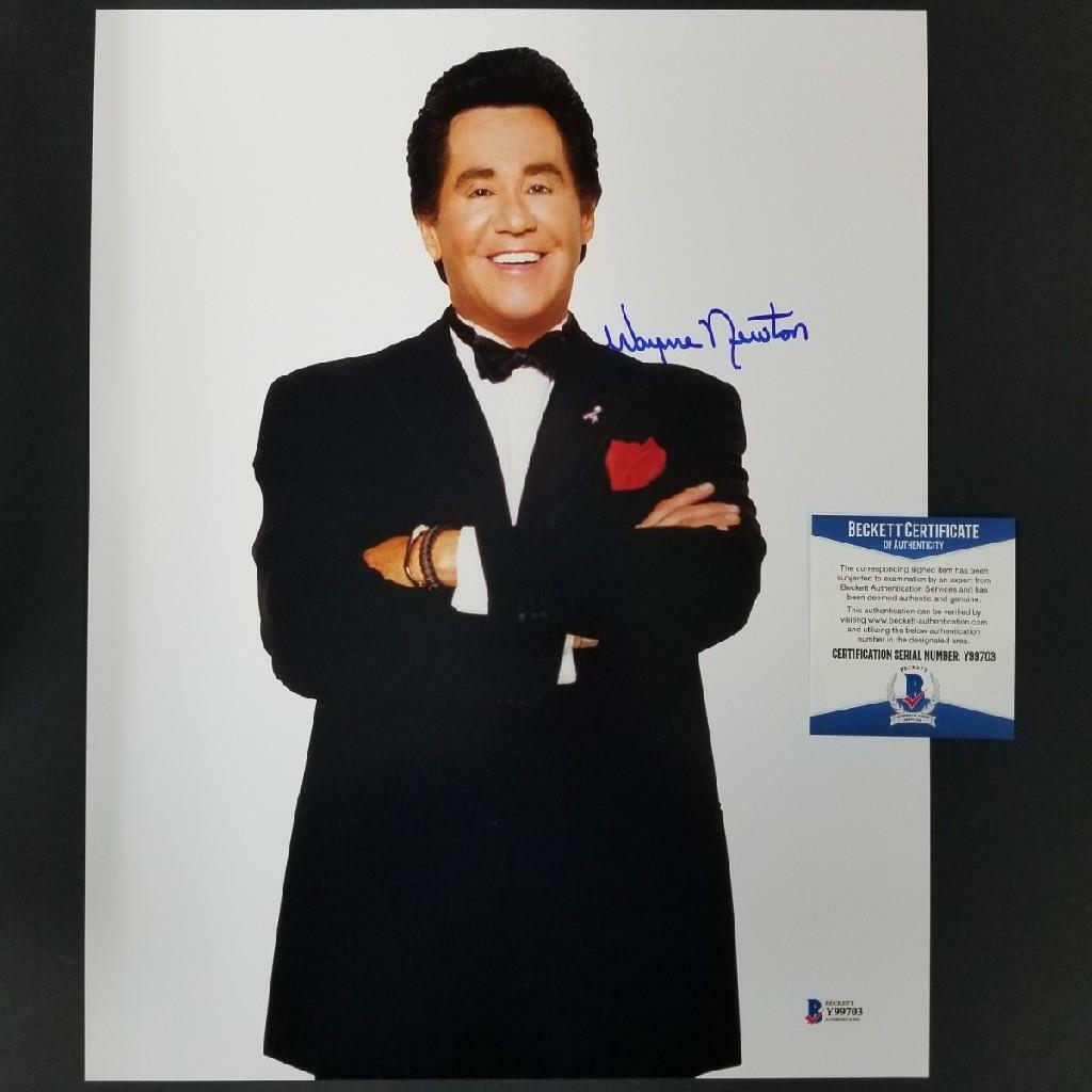 Wayne Newton signed 11x14 Photo #1 Las Vegas Actor Singer Autograph ~ BAS COA