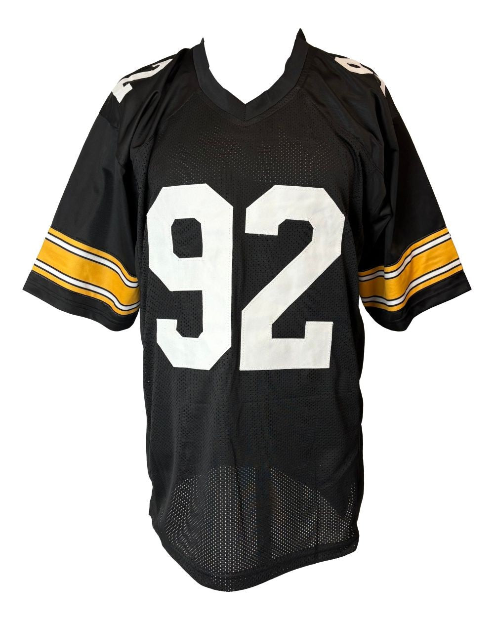 Jason Gildon Pittsburgh Signed Black Football Jersey Sports Integrity