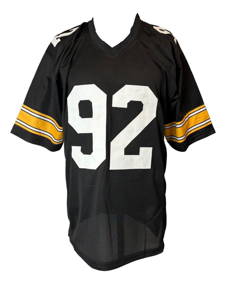 Jason Gildon Pittsburgh Signed Black Football Jersey Sports Integrity
