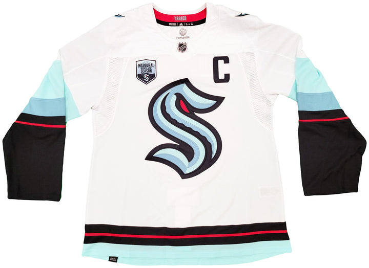 Kraken Mark Giordano Auto White Adidas Jersey Inaugural Season Captain Fanatics