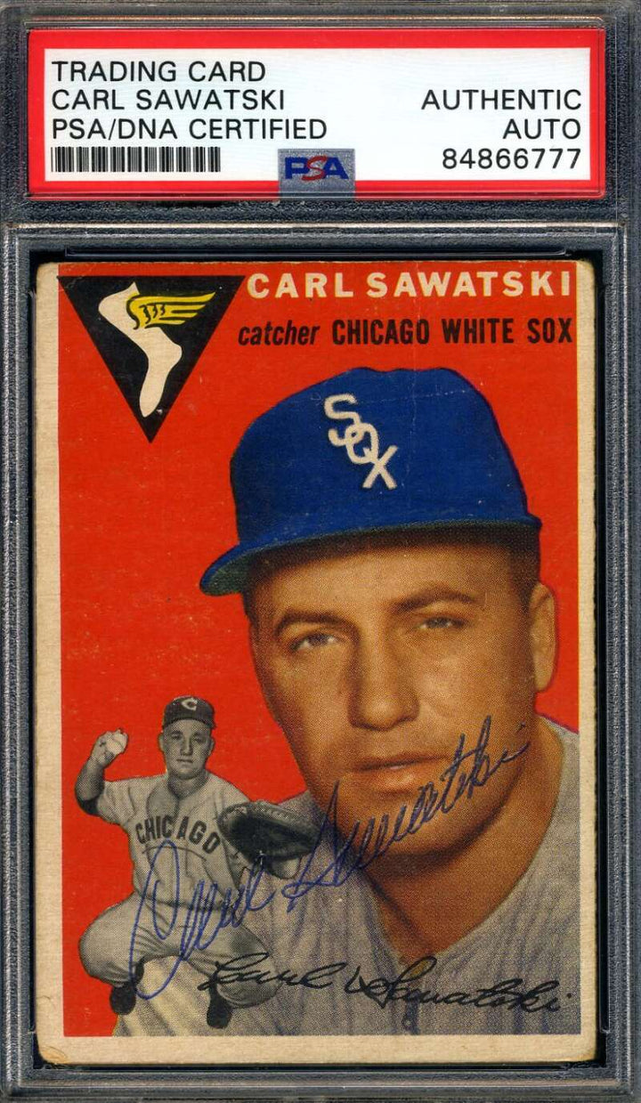 Carl Sawatski PSA DNA Signed 1954 Topps Autograph