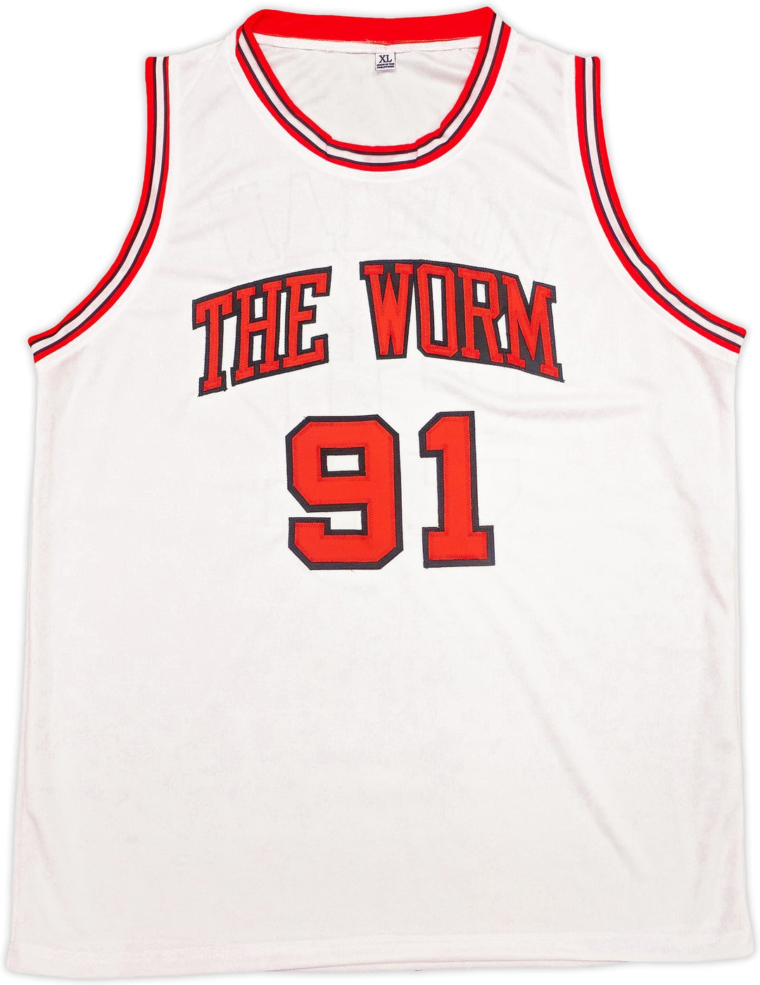 Chicago Bulls Dennis Rodman Autographed Signed White Jersey JSA