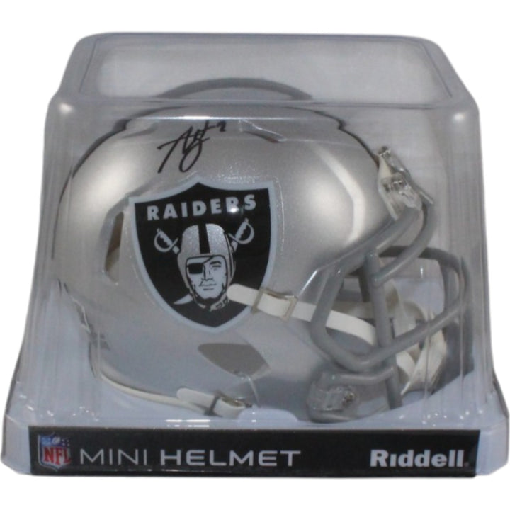 Ashton Jeanty Autographed Las Vegas Raiders Mini Helmet Beckett Witness 55272