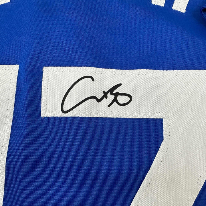 Facsimile Autographed Shohei Ohtani Los Angeles LA Blue Auto Jersey Size Mens XL