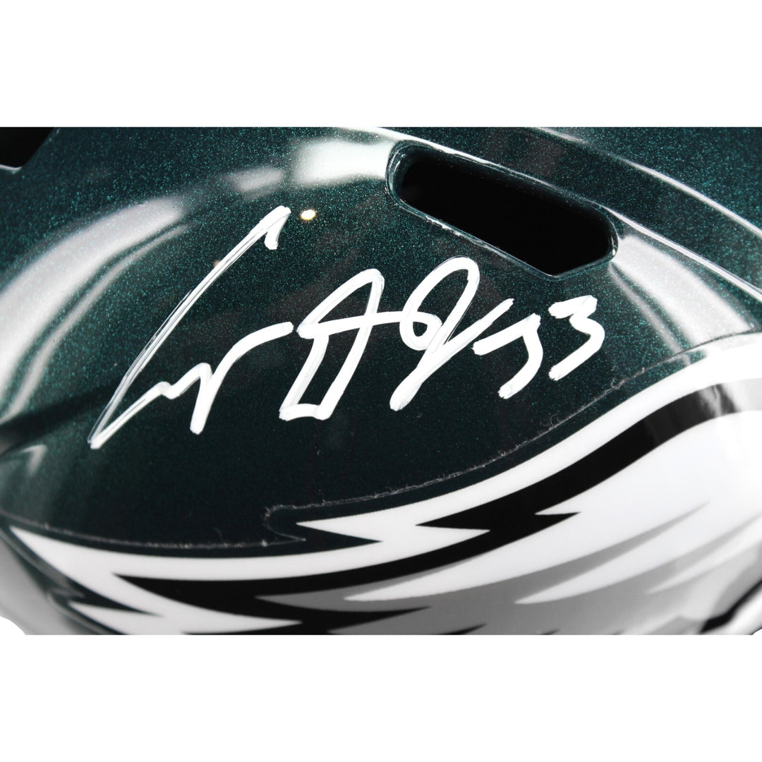 Cooper DeJean Autographed Philadelphia Eagles Full Size Helmet Fanatics Signed