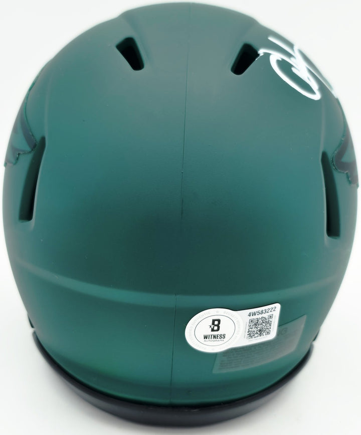 Alshon Jeffery Signed Philadelphia Eagles Rave Green Speed Mini Helmet Beckett