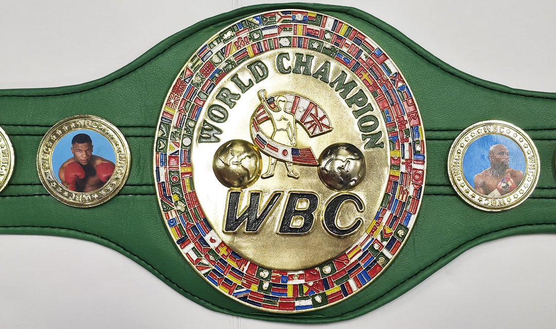 Mike Tyson & Evander Holyfield Auto Green WBC World Championship Boxing Belt JSA