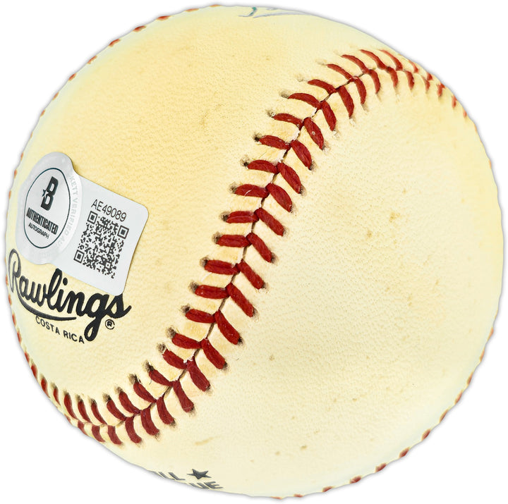 Willie Mays Signed NL Baseball San Francisco Giants Beckett