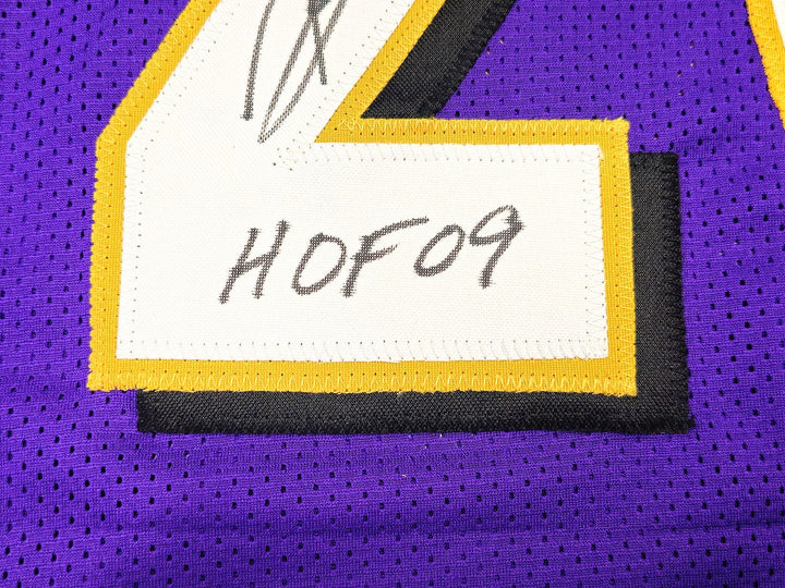 Baltimore Ravens Rod Woodson Signed Purple Jersey "HOF 09" Beckett Witness