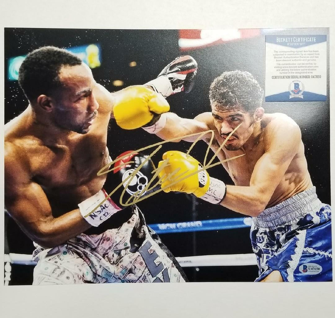 Miguel Vasquez signed 11x14 Photo Mexico Boxing Autograph ~ Beckett BAS COA