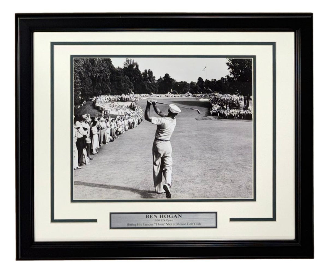 Ben Hogan Framed 11x14 1950 US Open At Merion Photo