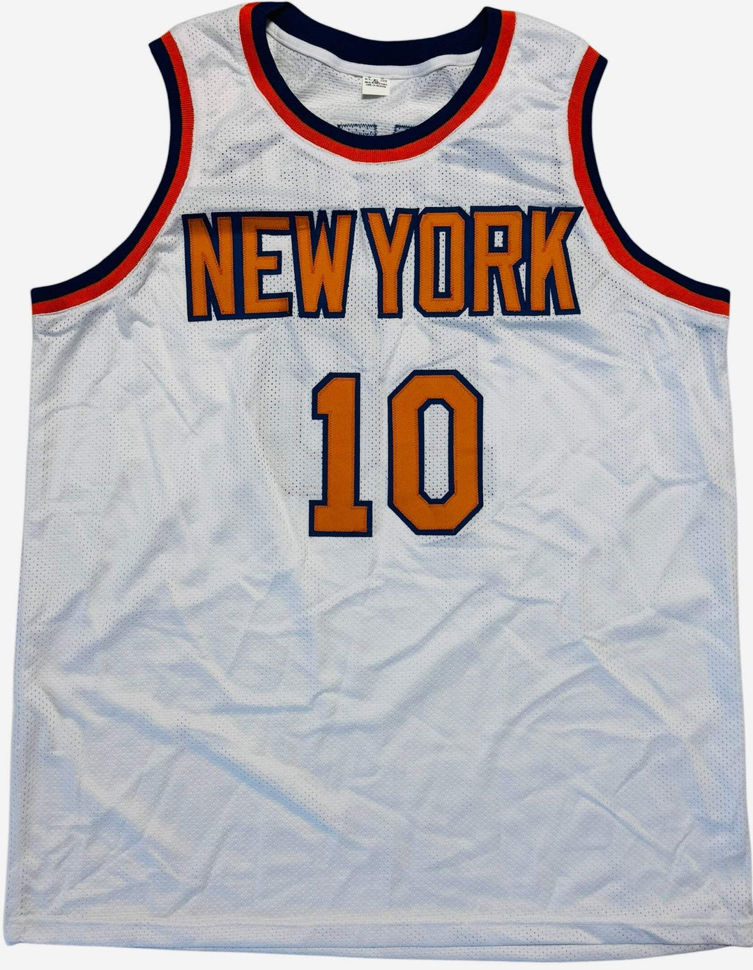Walter Frazier Autographed Knicks Custom Basketball Jersey