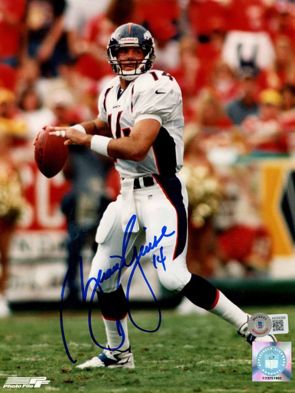 Brian Griese Autographed/Signed Denver Broncos 8x10 Photo Beckett 50448